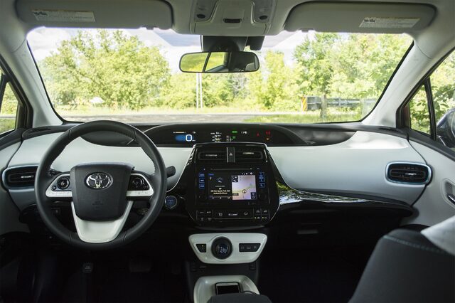 2017 Toyota Prius Prime Plus interior dashboard
