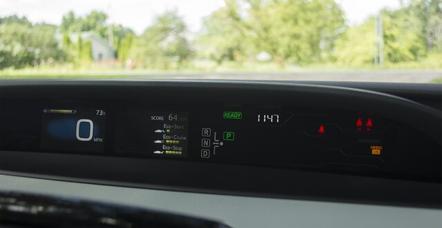 2017 Toyota Prius Prime Plus digital instrument cluster