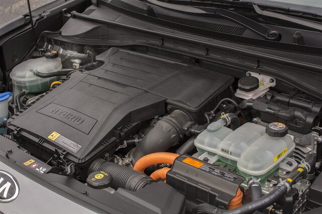 2017 Kia Niro EX hybrid engine bay