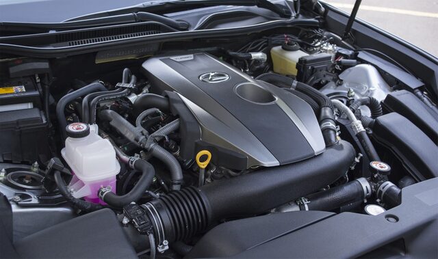 2017 Lexus RC 200t Turbocharged 2.0L Four-Cylinder Engine Bay