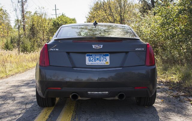 2017 Cadillac ATS Coupe 2.0T Luxury Straight Rear View
