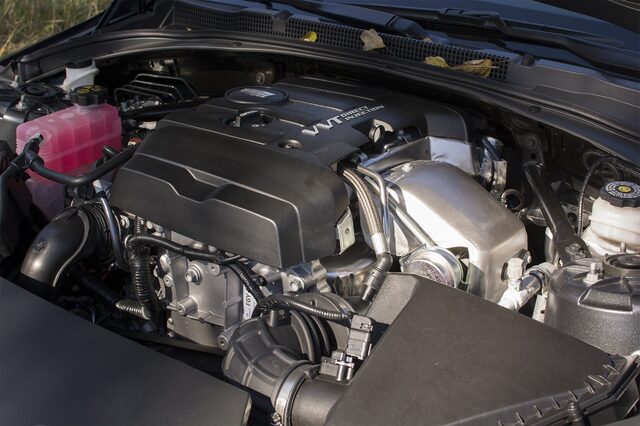 2017 Cadillac ATS Coupe 2.0T Turbocharged Engine Bay with VVT Direct Injection