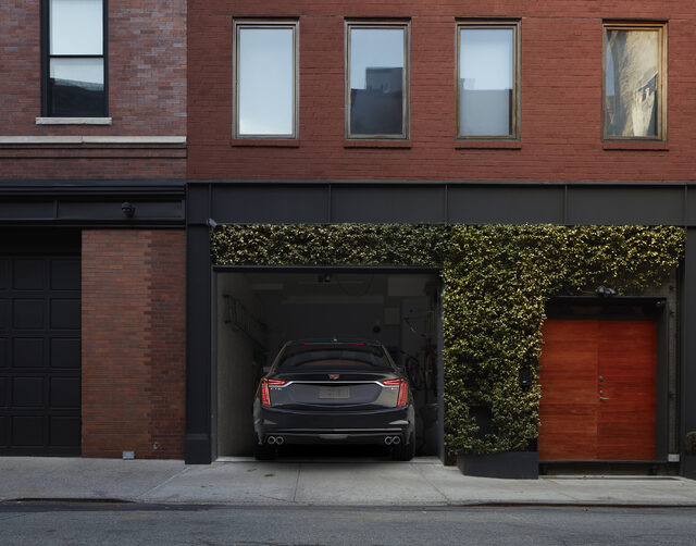 2019 Cadillac CT6 V-Sport — Rear View Exiting Urban Garage