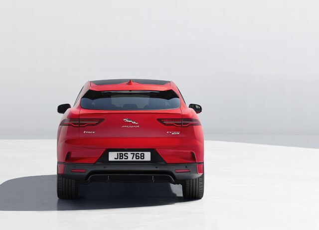 2019 Jaguar I-Pace SE Rear Exterior in Caldera Red