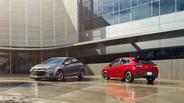 2019 Chevrolet Cruze Sedan and Hatchback Together