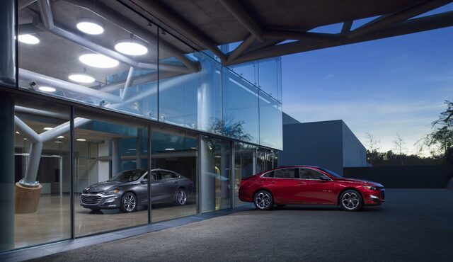 2019 Chevrolet Malibu Premier in Two Colors at Modern Building