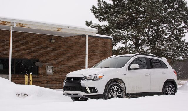 2018 Mitsubishi Outlander Sport SEL parked in winter