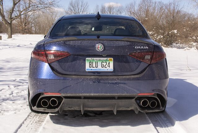 2017 Alfa Romeo Giulia Quadrifoglio Rear View