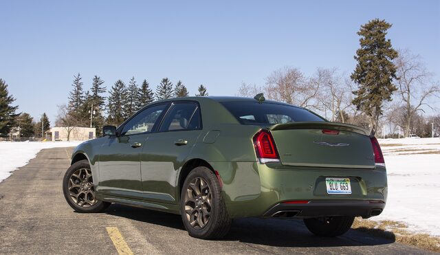 2018 Chrysler 300S AWD rear three-quarter view
