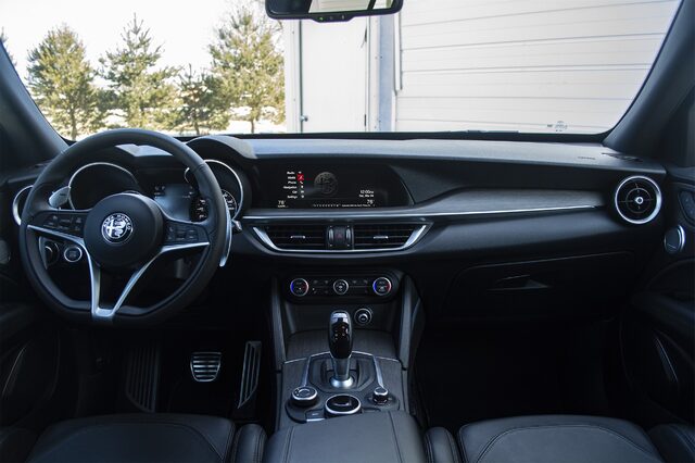 2018 Alfa Romeo Stelvio Ti interior dashboard and center console