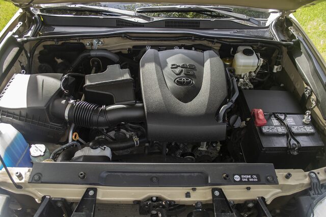2017 Toyota Tacoma TRD Off-Road 3.5L D-4S V6 engine bay