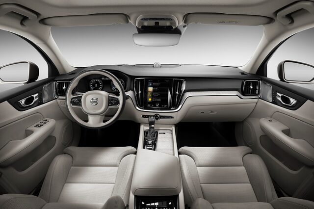 2019 Volvo S60 interior dashboard and Sensus infotainment system