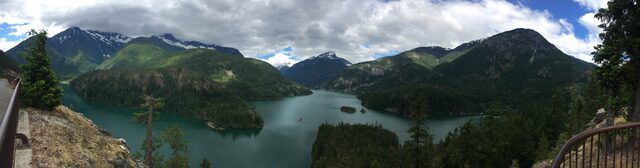 Wide photo of Diablo Lake