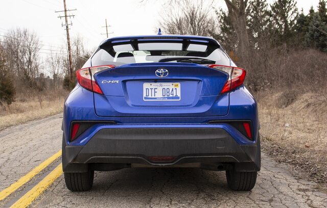 2018 Toyota C-HR XLE Premium blue rear view
