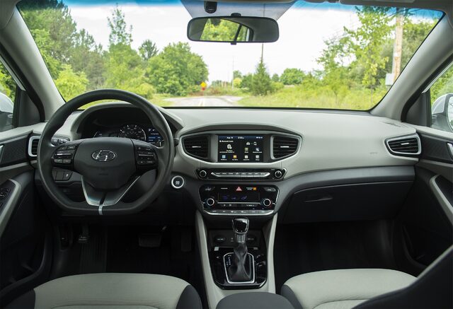 2018 Hyundai Ioniq Blue interior dashboard