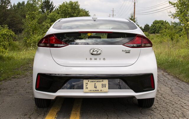 2018 Hyundai Ioniq Blue rear view