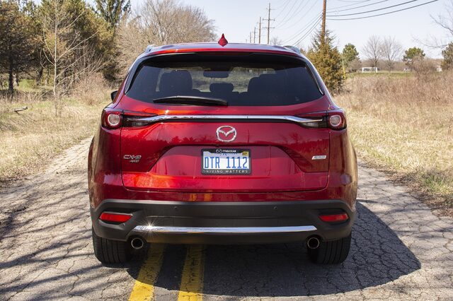 2018 Mazda CX-9 Grand Touring AWD — Rear View, Soul Red