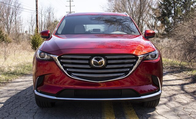 2018 Mazda CX-9 Grand Touring AWD — Front View, Soul Red Exterior