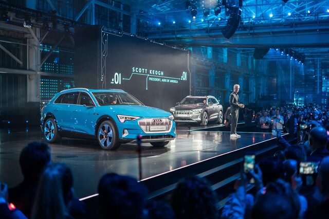 2019 Audi e-tron premiere event Scott Keogh Audi of America presentation