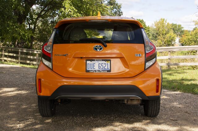 2018 Toyota Prius C Four orange rear view