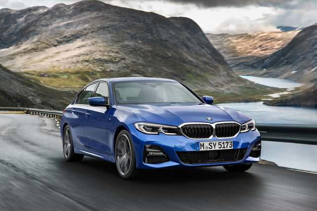 2019 BMW 3 Series M Sport [aerial mountain switchback]