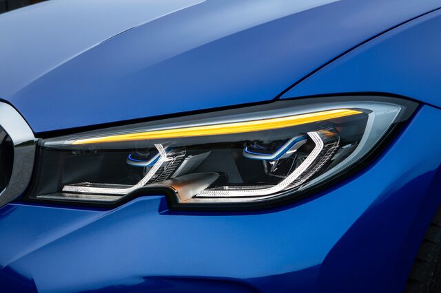 2019 BMW 3 Series M Sport [headlight detail]