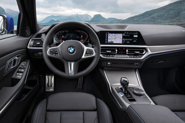 2019 BMW 3 Series M Sport interior [wide view]