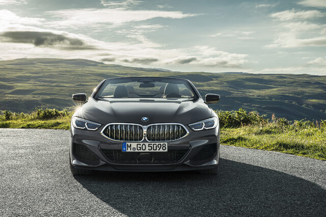 2019 BMW 8 Series Convertible Front View Kidney Grille