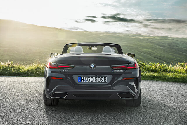 2019 BMW 8 Series Convertible Rear View M850i xDrive