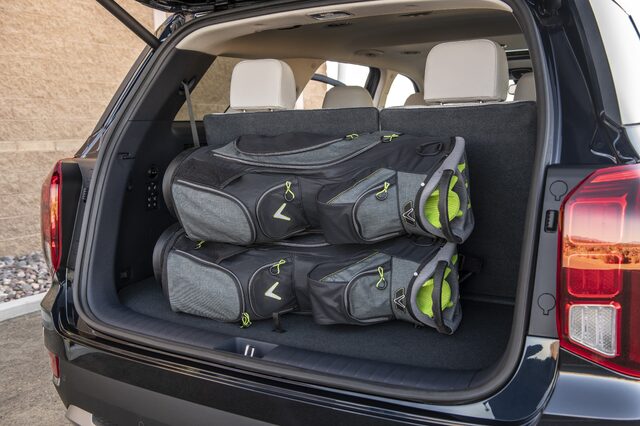 2020 Hyundai Palisade [cargo area with golf bags]