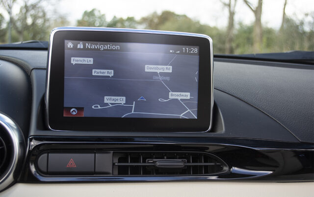 2018 Fiat 124 Spider Lusso Uconnect navigation screen