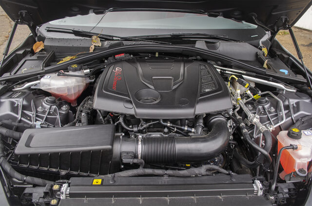 2018 Alfa Romeo Giulia Ti Sport Q4 — 2.0L Turbocharged Engine Bay