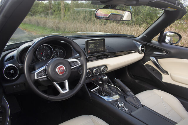 2018 Fiat 124 Spider Lusso interior dashboard