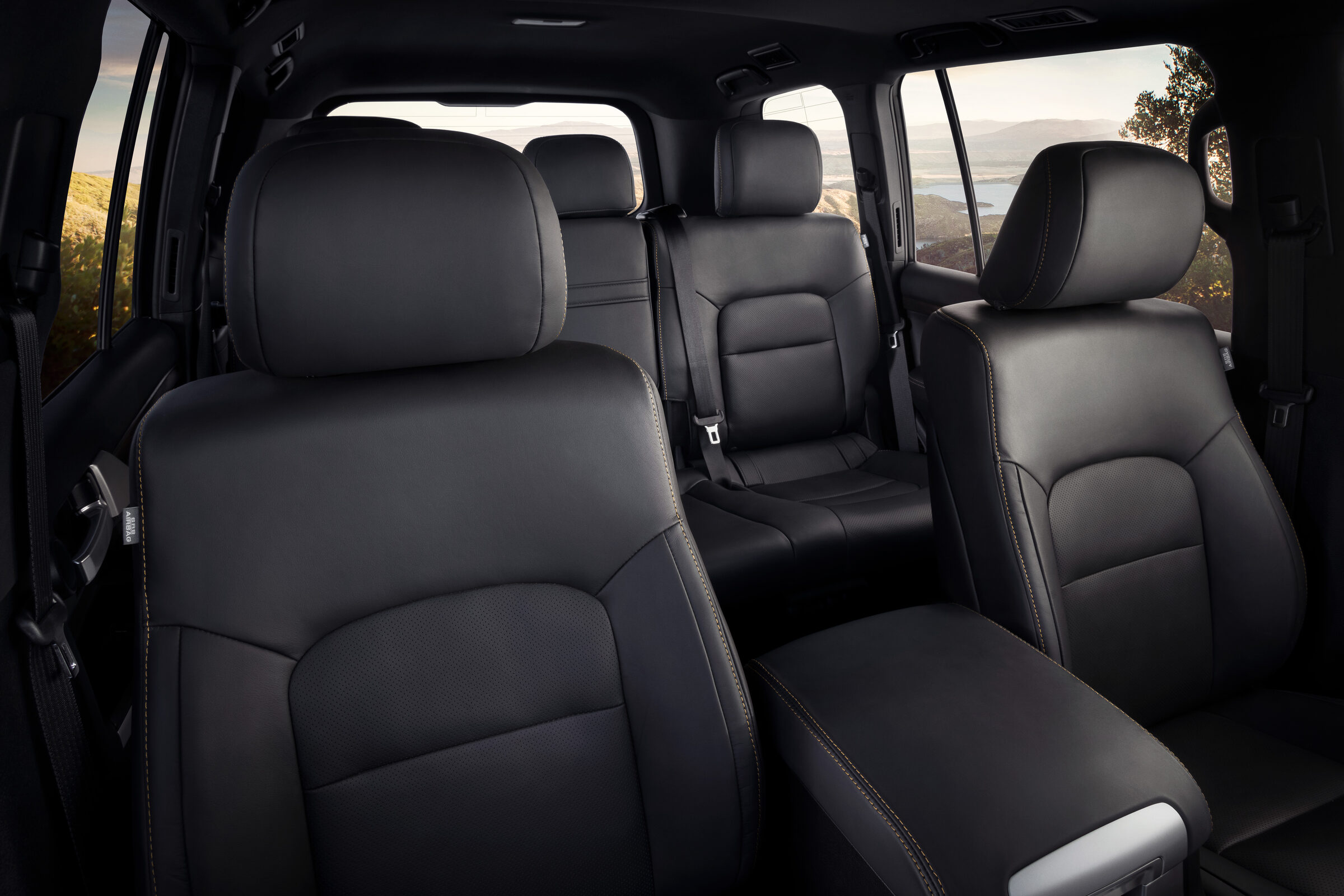 2020 Toyota Land Cruiser Heritage Edition Second and Third Row Black Leather Seating