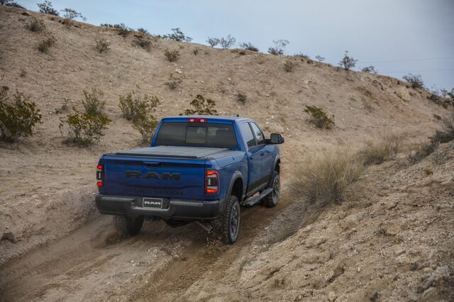 2020 RAM 2500 Power Wagon off-road [rear 3/4 hill descent]
