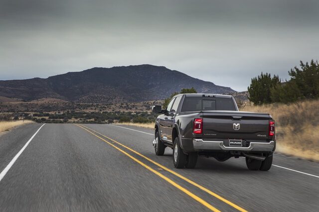 2020 RAM 2500 HD driving [rear canyon road]