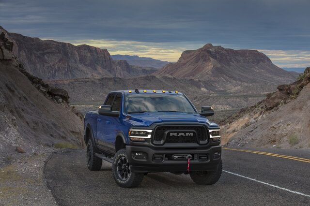 2020 RAM 2500 Power Wagon [front 3/4 canyon road]
