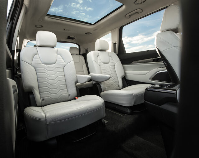2020 Kia Telluride EX second-row captain's chairs with panoramic sunroof
