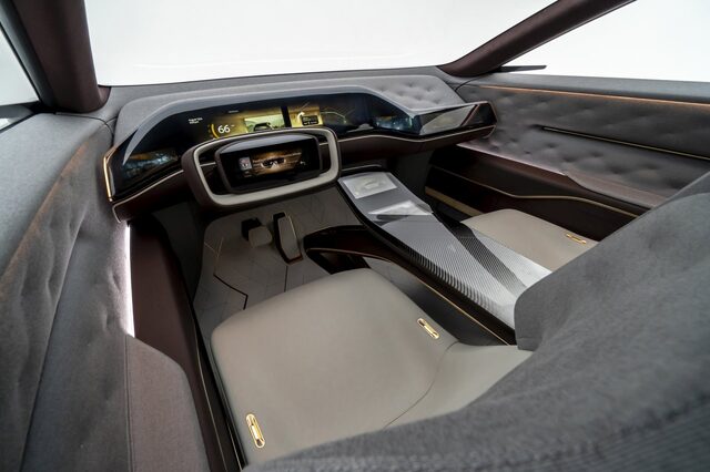Infiniti QX Inspiration Concept interior rear view