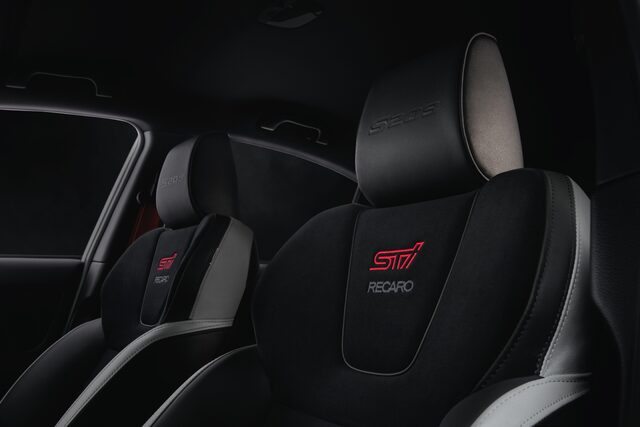 2019 Subaru WRX STi S209, STI Recaro front seats with S209 headrest embossing