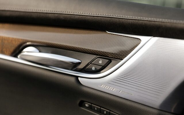 2020 Cadillac XT6 Sport door panel Bose speaker detail