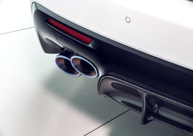 2020 Lexus RC F Track Edition, dual exhaust tips and carbon fiber rear diffuser