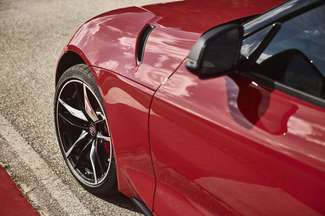 2020 Toyota GR Supra Front Wheel and Fender Vent Detail