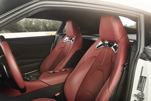 2020 Toyota GR Supra Launch Edition Red Leather Front Seats