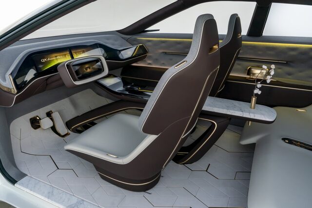Infiniti QX Inspiration Concept interior front passenger view