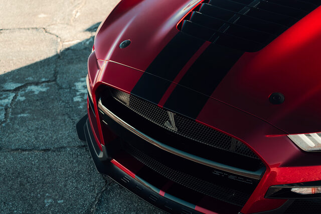 2020 Ford Mustang Shelby GT500 – Hood and Grille Aerial [red]