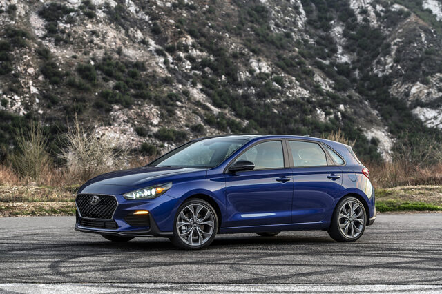 2019 Hyundai Elantra GT N-Line Front Three-Quarter View