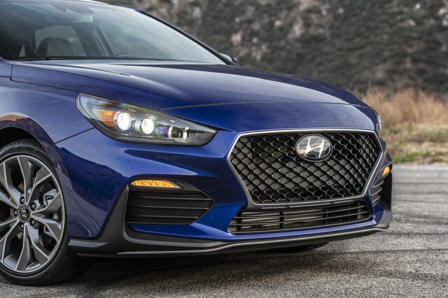 2019 Hyundai Elantra GT N-Line Front Fascia and Honeycomb Grille