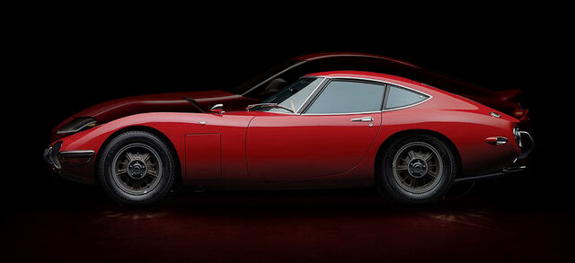 Toyota 2000GT Classic Sports Car Profile Studio Shot