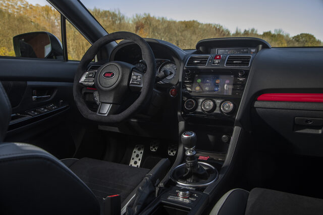 2019 Subaru WRX STi S209, interior dashboard and center console view